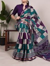 YNF7045 Polyester Viscose Chanderi Printed Sarees Wholesale Price In Surat